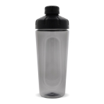 Plastic shaker voor de sportschool met elegante zwarte dop 900ml kleur zwart derde weergave