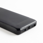 Powerbank van gerecycled ABS met meerdere poorten, 10.000 mAh