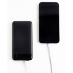 Powerbank van gerecycled ABS met meerdere poorten, 10.000 mAh