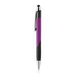 Plastic balpen in diverse kleuren met stylus en blauwe inkt