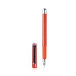 Rollerpen van plastic met metalen clipdop, blauwe gelinkt