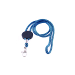 Verstelbare buisvormige polyester lanyard met karabijnhaak, 3 cm kleur lichtblauw