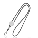 Moderne buisvormige polyester lanyard met karabijnhaak, 3 cm