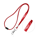 Buisvormige lanyard met karabijnhaak en veiligheidssluiting