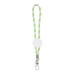 Lange lanyard-sleutelhanger die verstelbaar is met karabijnhaak kleur lichtgroen