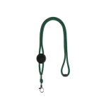 Verstelbare buisvormige lanyard met veiligheidssluiting in de nek kleur groen