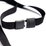 Polyester lanyard met intrekbare badgehouder en blokkeersysteem