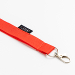 RPET lanyard met veiligheidssluiting en metalen karabijnhaak, 3 cm