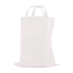 Opvouwbare non-woven tas met klittenbandsluiting 80 g/m² kleur wit