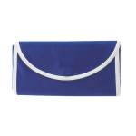 Opvouwbare non-woven tas met klittenbandsluiting 80 g/m² kleur marineblauw