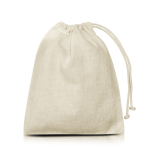 Ruime katoenen tas voor dagelijks gebruik 110 g/m² kleur beige