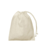 Ruime katoenen tas voor dagelijks gebruik 110 g/m² kleur beige