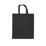 Non-woven tas met matte afwerking en hoge weerstand 110 g/m² kleur zwart