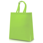 Non-woven tas met matte afwerking en hoge weerstand 110 g/m² kleur lichtgroen