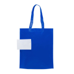 Opvouwbare non-woven tas met logo 80 g/m² kleur koningsblauw