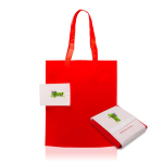 Opvouwbare non-woven tas met logo 80 g/m²