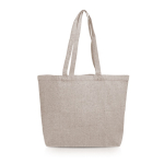 Grote tas van gerecycled katoen met ondervouw 280 g/m² kleur khaki