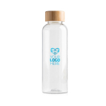 RPET-fles met bamboedop, 500 ml capaciteit