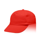 Pet van katoen en polyester met klittenbandsluiting, 125 g/m² kleur rood