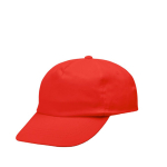 Pet van katoen en polyester met klittenbandsluiting, 125 g/m² kleur rood