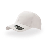 Baseball cap van katoenen keperstof met klittenbandsluiting kleur wit