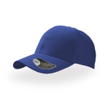 Baseball cap van katoenen keperstof met klittenbandsluiting kleur koningsblauw