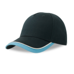 Pet voor kinderen van biokatoen in baseballstijl, 260 g/m² kleur marineblauw