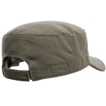 Katoenen pet in militaire stijl met klittenbandsluiting 235 g/m² kleur olijfgroen