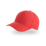 Pet voor kinderen van gerecycled polyester, baseballstijl, 220 g/m² kleur rood