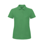 Piqué katoenen polo voor dames met korte mouwen 180 g/m² B&C kleur groen