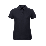 Piqué katoenen polo voor dames met korte mouwen 180 g/m² B&C kleur marineblauw