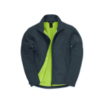 Elastisch softshell-jack van polyester voor heren 300 g/m² B&C kleur marineblauw