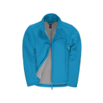 Elastisch softshell-jack van polyester voor dames 300 g/m² B&C kleur aquamarijn