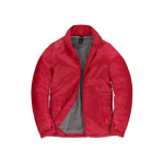 Polyester jas voor dames, waterdicht en winddicht B&C kleur rood