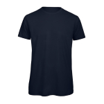 T-shirt van biologisch katoen voor heren met korte mouwen 140 g/m² B&C kleur marineblauw