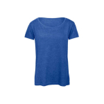 T-shirt van polyester en katoen voor dames 130 g/m² B&C kleur koningsblauw