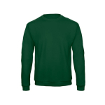 Sweater van katoen en polyester, ronde hals, 270 g/m², B&C kleur donkergroen