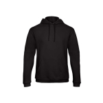 Sweatshirt voor heren met kangoeroezak en capuchon 270 g/m² B&C kleur zwart