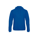 Sweatshirt voor heren met kangoeroezak en capuchon 270 g/m² B&C kleur koningsblauw