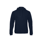 Sweatshirt voor heren met kangoeroezak en capuchon 270 g/m² B&C kleur marineblauw