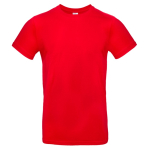 Katoenen T-shirt voor heren met korte mouwen 185 g/m² B&C kleur rood