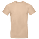 Katoenen T-shirt voor heren met korte mouwen 185 g/m² B&C kleur beige