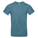 Katoenen T-shirt voor heren met korte mouwen 185 g/m² B&C kleur grijsachtig blauw