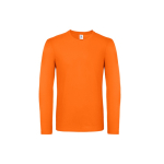 Katoenen T-shirt met lange mouwen voor heren 145 g/m² B&C kleur oranje