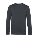 Sweatshirt van biologisch katoen met ronde hals 280 g/m² B&C kleur donkergrijs