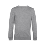 Sweatshirt van biologisch katoen met ronde hals 280 g/m² B&C kleur lichtgrijs