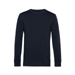 Sweatshirt van biologisch katoen met ronde hals 280 g/m² B&C kleur marineblauw