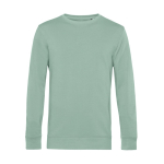 Sweatshirt van biologisch katoen met ronde hals 280 g/m² B&C kleur mintgroen