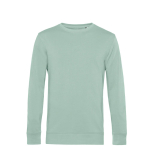 Sweatshirt van biologisch katoen met ronde hals 280 g/m² B&C kleur mintgroen