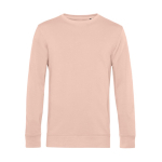 Sweatshirt van biologisch katoen met ronde hals 280 g/m² B&C kleur rose paztel